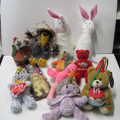 Collection Of Plush Animals