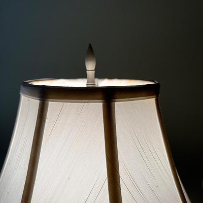 Pair of Table Lamps w. Brushed Finish