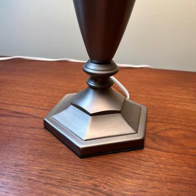 Pair of Table Lamps w. Brushed Finish