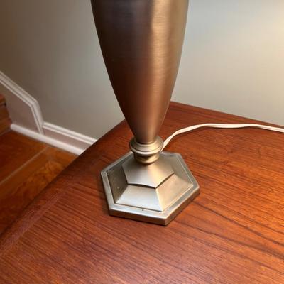 Pair of Table Lamps w. Brushed Finish