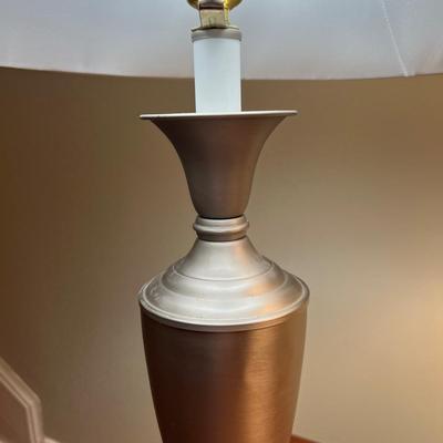 Pair of Table Lamps w. Brushed Finish