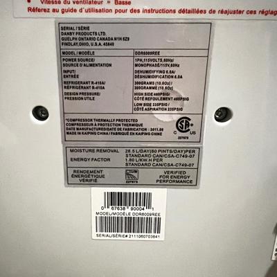 Danby Premiere Dehumidifier