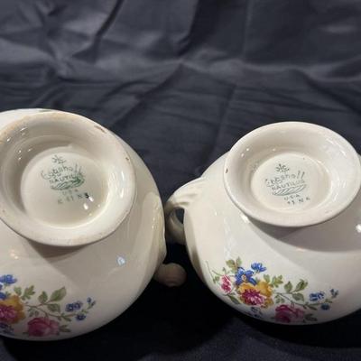 Eggshell Nautilus Sugar & Creamer China Set