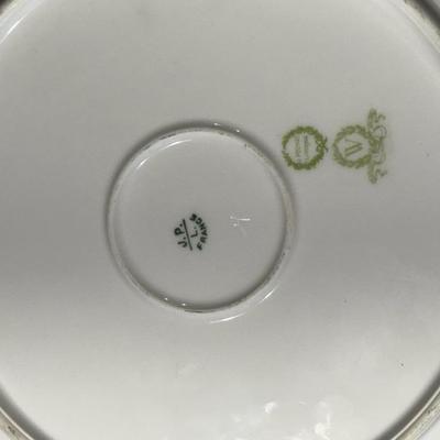Limoges France Scalloped Plate Elite Works Higgins & Seiter China Set