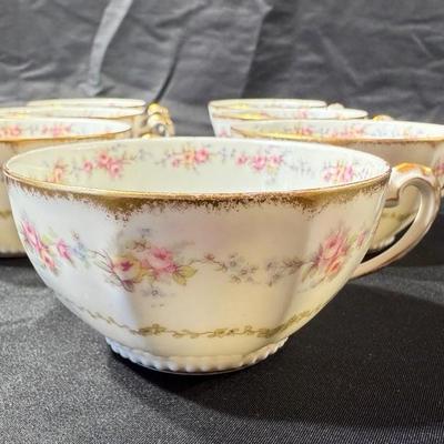 Limoges France Scalloped Plate Elite Works Higgins & Seiter China Set