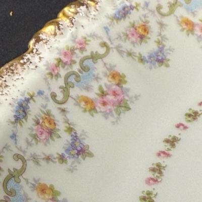 Limoges France Scalloped Plate Elite Works Higgins & Seiter China Set
