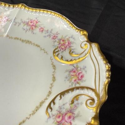 Limoges France Scalloped Plate Elite Works Higgins & Seiter China Set