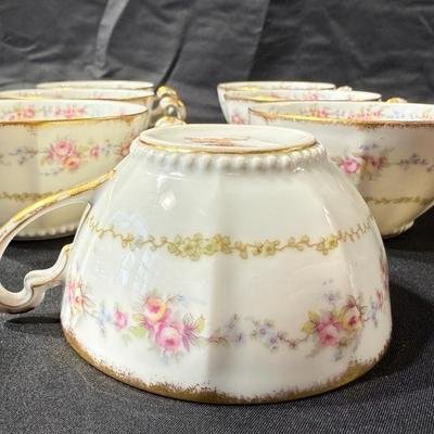 Limoges France Scalloped Plate Elite Works Higgins & Seiter China Set