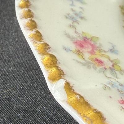 Limoges France Scalloped Plate Elite Works Higgins & Seiter China Set