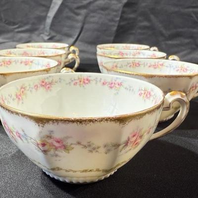 Limoges France Scalloped Plate Elite Works Higgins & Seiter China Set