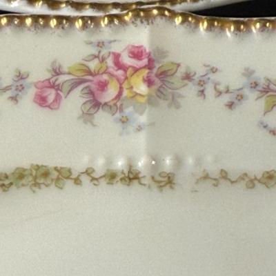 Limoges France Scalloped Plate Elite Works Higgins & Seiter China Set