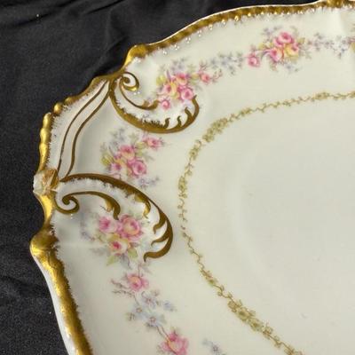 Limoges France Scalloped Plate Elite Works Higgins & Seiter China Set