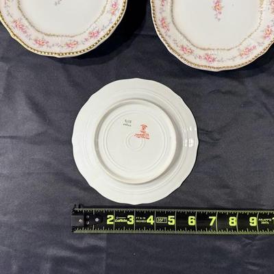 Limoges France Scalloped Plate Elite Works Higgins & Seiter China Set