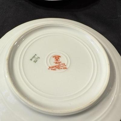 Limoges France Scalloped Plate Elite Works Higgins & Seiter China Set
