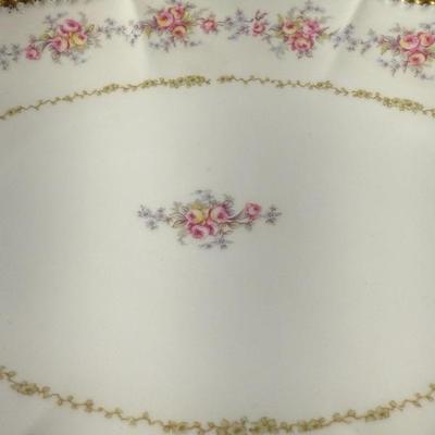 Limoges France Scalloped Plate Elite Works Higgins & Seiter China Set