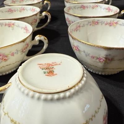 Limoges France Scalloped Plate Elite Works Higgins & Seiter China Set