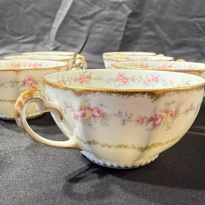 Limoges France Scalloped Plate Elite Works Higgins & Seiter China Set