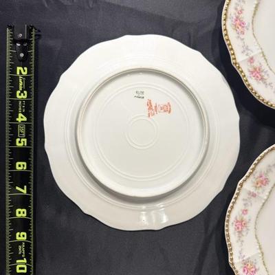 Limoges France Scalloped Plate Elite Works Higgins & Seiter China Set