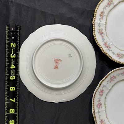 Limoges France Scalloped Plate Elite Works Higgins & Seiter China Set