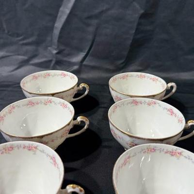 Limoges France Scalloped Plate Elite Works Higgins & Seiter China Set