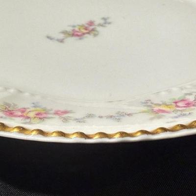 Limoges France Scalloped Plate Elite Works Higgins & Seiter China Set