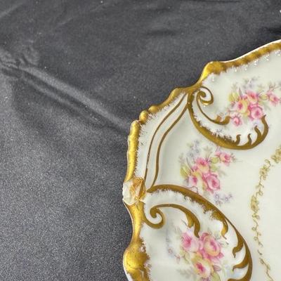Limoges France Scalloped Plate Elite Works Higgins & Seiter China Set