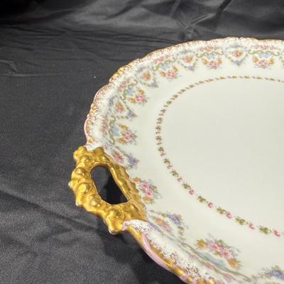 Limoges France Scalloped Plate Elite Works Higgins & Seiter China Set