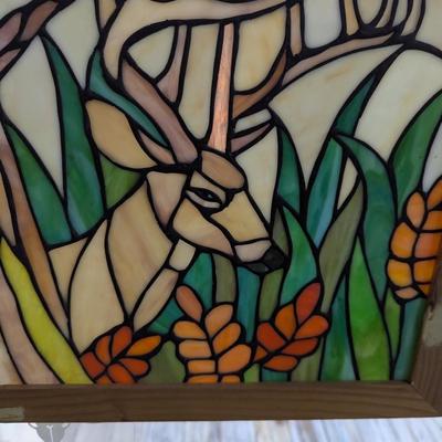 Hand Crafted Deer Stained Glass