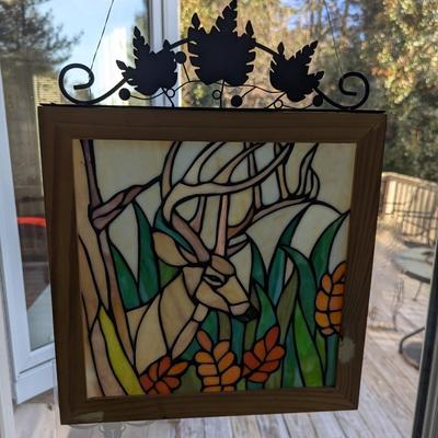 Hand Crafted Deer Stained Glass