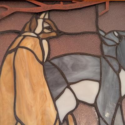 Stained Glass Cat Art