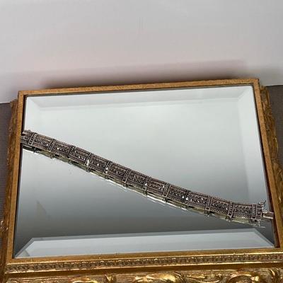 Art Deco style Sterling and Marcasite Bracelet