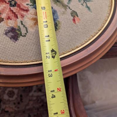 Framed Floral Needlepoint Art