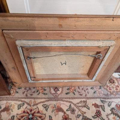 Approx 15" x 13" Framed Painting Signed By The Artist