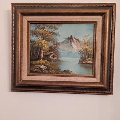 Approx 15" x 13" Framed Painting Signed By The Artist