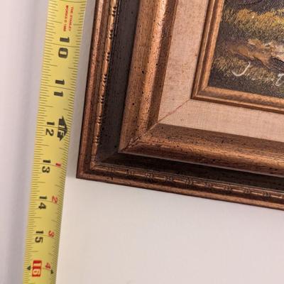 Approx 15" x 13" Framed Painting Signed By The Artist