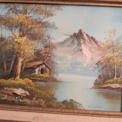 Approx 15" x 13" Framed Painting Signed By The Artist