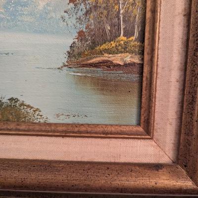Approx 15" x 13" Framed Painting Signed By The Artist