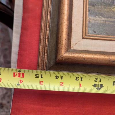 Approx 15" x 13" Framed Certified Original Oil Painting Signed By The Artist