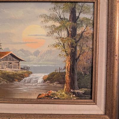 Approx 15" x 13" Framed Certified Original Oil Painting Signed By The Artist