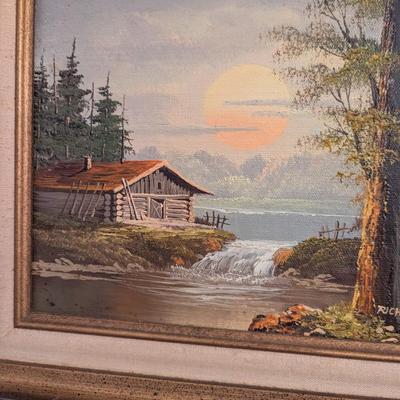 Approx 15" x 13" Framed Certified Original Oil Painting Signed By The Artist