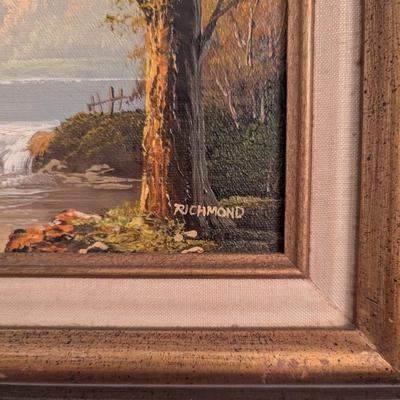 Approx 15" x 13" Framed Certified Original Oil Painting Signed By The Artist
