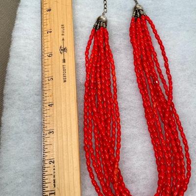 DTR Jay King Coral and Sterling Necklace
