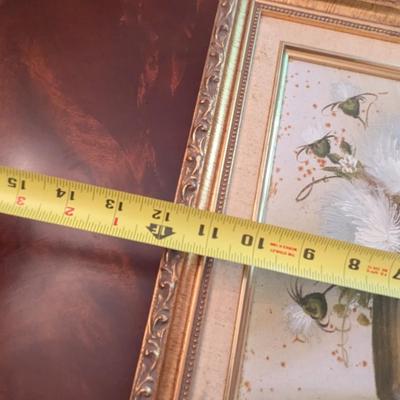 Franco Rispoli & Cooper Floral Arrangements & A Pair Of Mushroom Paintings