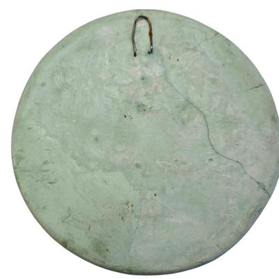 11" RARE VINTAGE AZTEC MAYAN JADITE WARRIOR PLAQUE