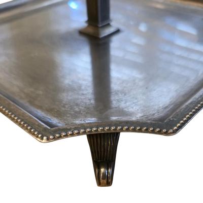 GODINGER SILVERPLATE THREE-TIER DESSERT STAND