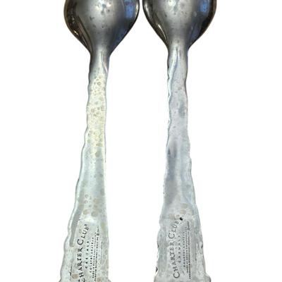 Vintage Charter Club Silver Plated Serving Spoons