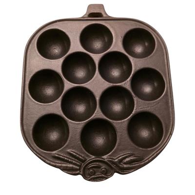 Cast Iron Takoyaki- Octopus Ball Maker/Aebleskiver Ball Pan 12 Holes