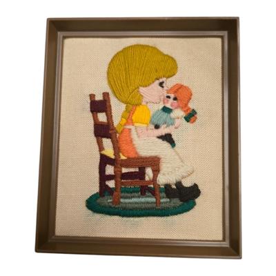 Vintage embroidered Art