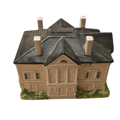 Longue Vue New Orleans Ceramic Coin Bank Vintage Rare