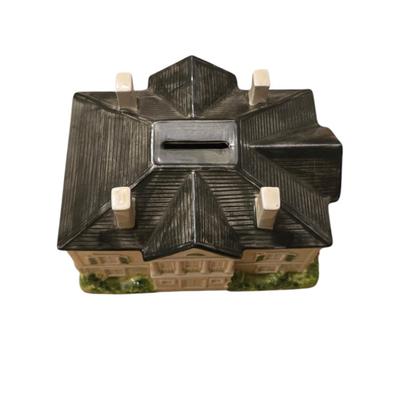 Longue Vue New Orleans Ceramic Coin Bank Vintage Rare